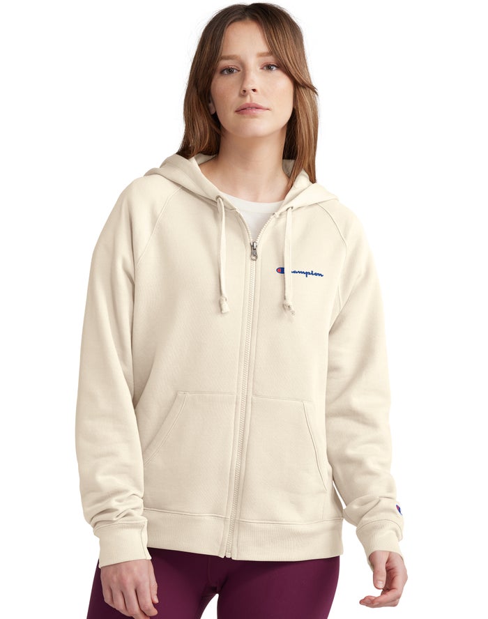 Champion Powerblend Fleece Full Zip Hoodie Dames - Room - Belgie 4189UZHEQ